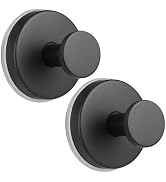 Fenas Large Suction Cup Hooks, Heavy Duty 15lb Holds Towel & Robe, No-Drill Shower Bathroom Hooks...