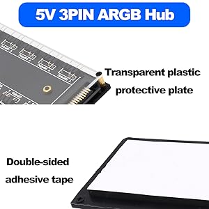 transparent plastic protective plate and Double sided adhesive