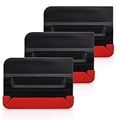 Gomake Vinyl Felt Squeegee 4 Inch Built in Magnet with Big Buffer Felt Edge for Car Vinyl Scraper...