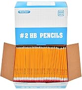 Rarlan Wood-Cased #2 HB Pencils, Pre-sharpened, 500 Count Bulk Pack | Classroom Pencils with Eras...