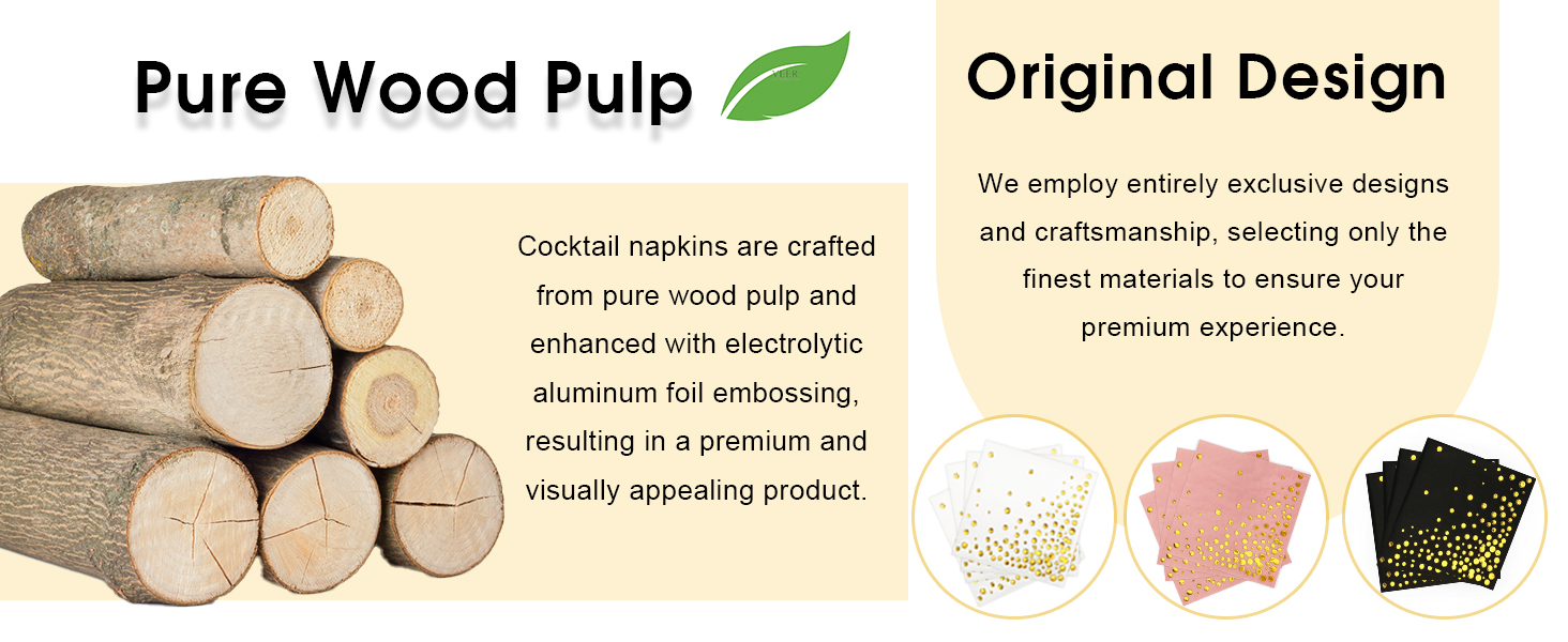 gold napkins