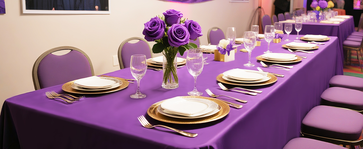 Dark Purple Tablecloth