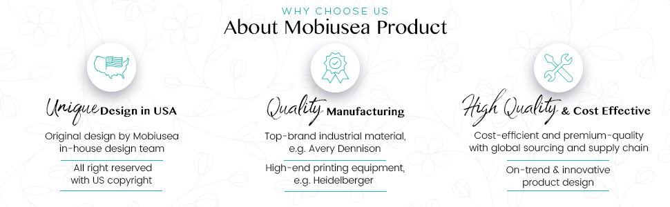 Original Mobiusea stickers unique high quality on-trend designs