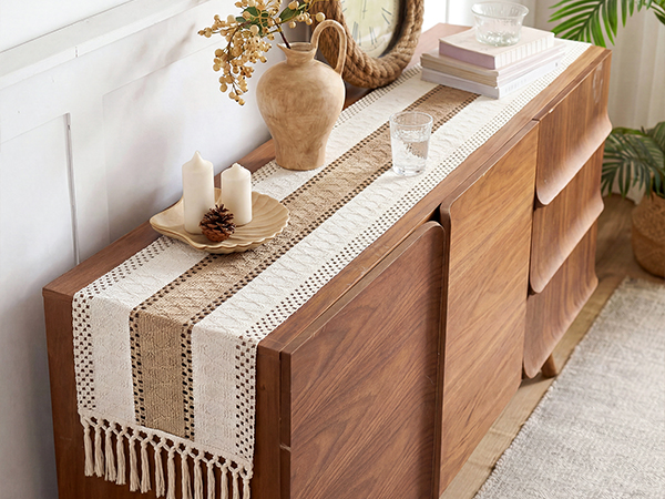 macrame table runner
