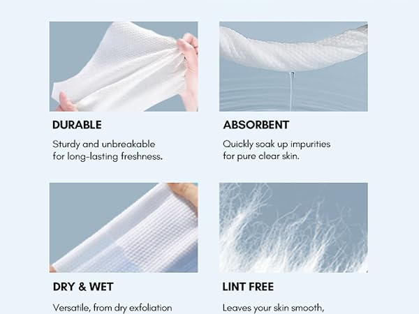 PoeticEHome disposable cotton tissue face towel