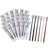 LLHQAMT Disposable Toothbrush, Toothbrush Bulk, Individually Packaged, 6 Colors, Comfortable Grip...