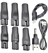 9 PCS Replacement Power Cord 5V Charger USB Adapter Suitable for Electric Hair Clippers, Beard tr...