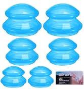 Eiito Cupping Therapy Sets -Silicone Cups Set Firm (6 Cups) Professional Massage Tool for Muscle ...