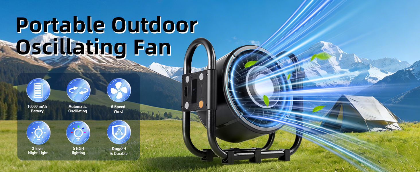 Portable Outdoor Oscillating Fan