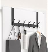 KitchLife Over The Door Hooks Hanger with 7 inches Extended Arms, Fit for 1 3/8" Doors, Bathroom ...