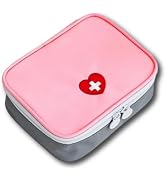 Zhuluck Pink Mini Outdoor First Aid Kit Bag Travel Portable Medicine Organizer Emergency Kit Firs...