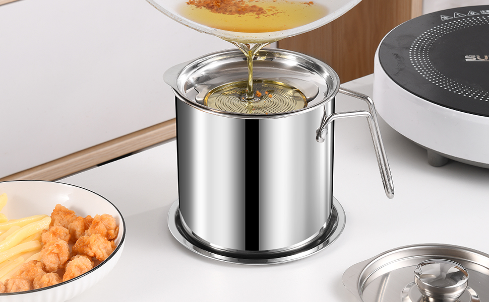 bacon grease container