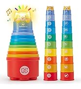 hahaland Stacking Toys for Toddlers 1-3 - Stacking Cups - Toddler Toy Age 1-2 Learning Montessori...