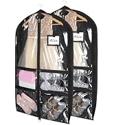 Syeeiex Clear Dance Costume Garment Bag with 3