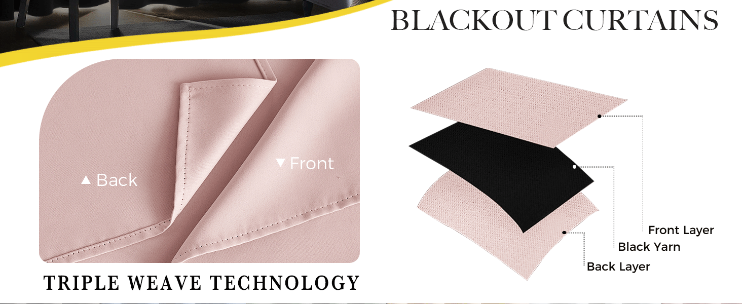 pink blackout curtains