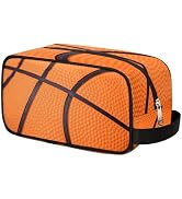 Ackutea Kids Travel Toiletry Bag - Basketball Sports Waterproof Hanging Cosmetic Bag for Boys Men...