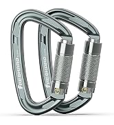 FresKaro 25kN Climbing Carabiner, UIAA Certified, Twist Locking, Made of 7075 Aluminium Material,...