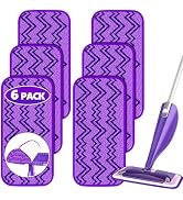 Reusable Mop Pads Refills Compatible with Swiffer Wet Jet Spray Mop, Wet Pads Refill WetJet Pads ...