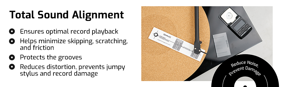 Turntable Cartridge Alignment 3-in-1 Kit