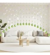 Hysenm 20 Crystal Beaded Curtains Arched Door Beaded Curtain, Hanging Doorway Room Decor with Cry...