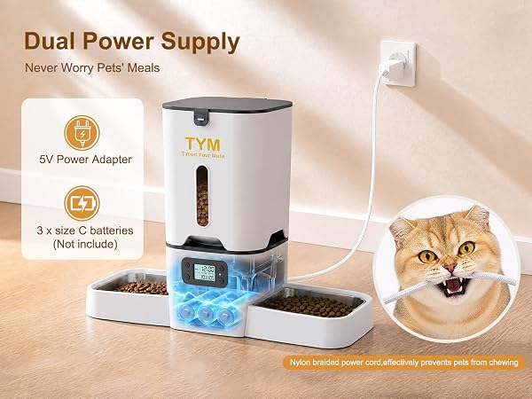 double cat feeder
