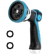 AnyEasy Garden Water Hose Nozzle Metal Heavy Duty Sprayer Thumb Control with 10 Spray Modes Suita...