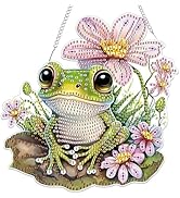 Bowetile Frog Diamond Art Hanging Kits for Adults Kids, 5D Special Shape Diamond Painting Pendant...
