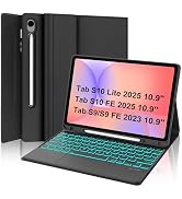 Keyboard Case for Samsung Galaxy Tab S10 Lite/ S10 FE/S9 FE 5G 10.9"/S9 11" | Magnetic Detachable...