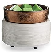 Candle Warmers ETC 2-in-1 Candle and Fragrance Warmer for Warming Scented Candles or Wax Melts an...