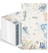 IANFEPH 100 Pcs Summer Ocean Paper Napkins Nautical Coastal Disposable Hand Towels Under the Sea ...
