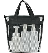ASBEFORE Mesh Shower Caddy, Portable Shower Bag, Quick-Dry Hanging Caddy Bath Organizer with Zipp...