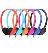 CN-Outlet Kids Headphones Bulk 12 Pack Multi Colors for School Classroom Students Teens Children ...