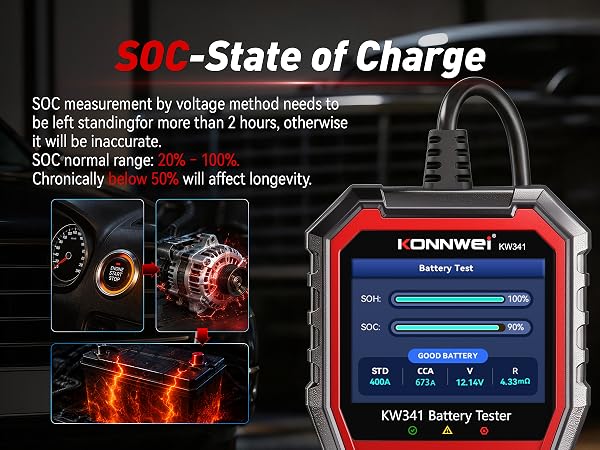 KW341 Battery Tester