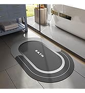 MontVoo Bath Mat-Bathroom Mat Bathroom Rug Absorbent Non Slip Quick Dry Stain Resistant Bath Mat ...