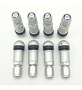 Z-oneMart 8pcs Car Tubeless Tire Valve Stem Bolt-in Aluminum Alloy Explosion Proof Wheel Tire TPM...