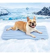 ZOMISIA Cooling Mat for Medium Dogs - Thin Portable Pet Cooling Pad, Breathable and Washable Cool...