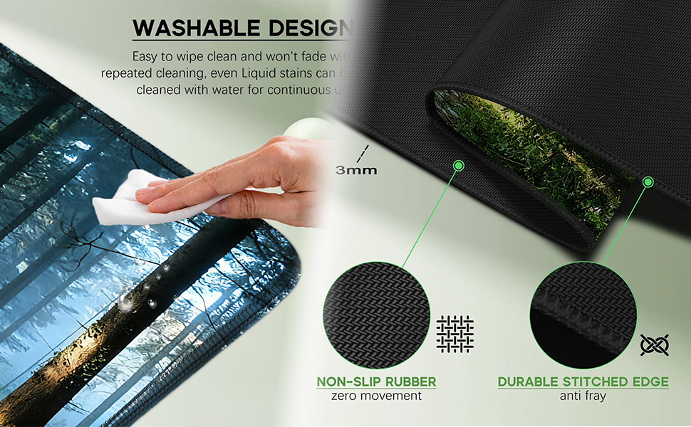 Forest mouse pad forest mouse pads for desk large Gaming mouse pad