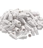 Sooez 120 Pack White Pencil Erasers, Pencil Top Erasers, Cap Erasers, Eraser Tops, Pencil Eraser ...
