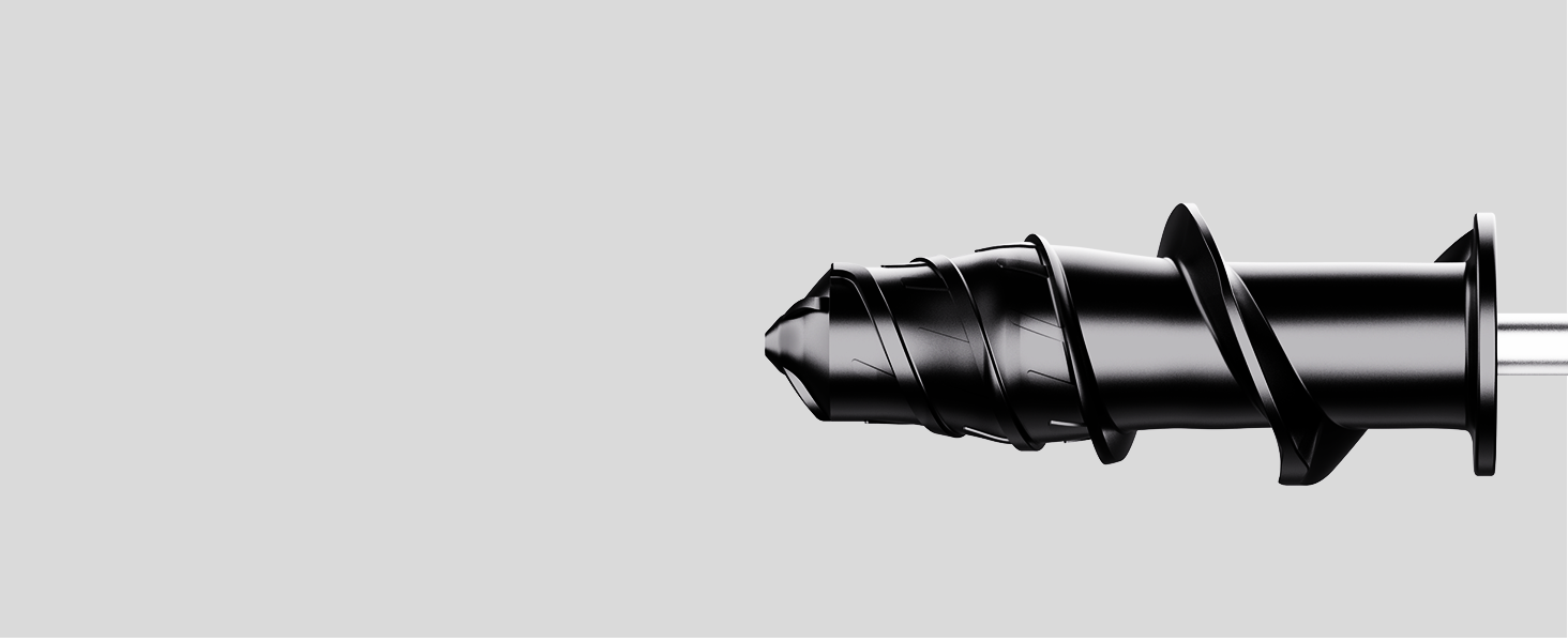 Multi-stage masticating juicer spiral auger powered by iron core motor for high juice yield.