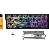 ATTACK SHARK X68PRO HE Rapid Trigger Wireless Keyboard, 0.01mm RT Accuracy 8000Hz Wired Gaming Ke...