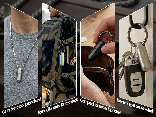 TC11 titanium pill case