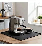 Coffee Mat 11.5x18.5 Inch,Non-Slip Waterproof Espresso Machine Mat,Heat Resistant Dish Drying Pad...