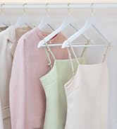 gold wooden hangers