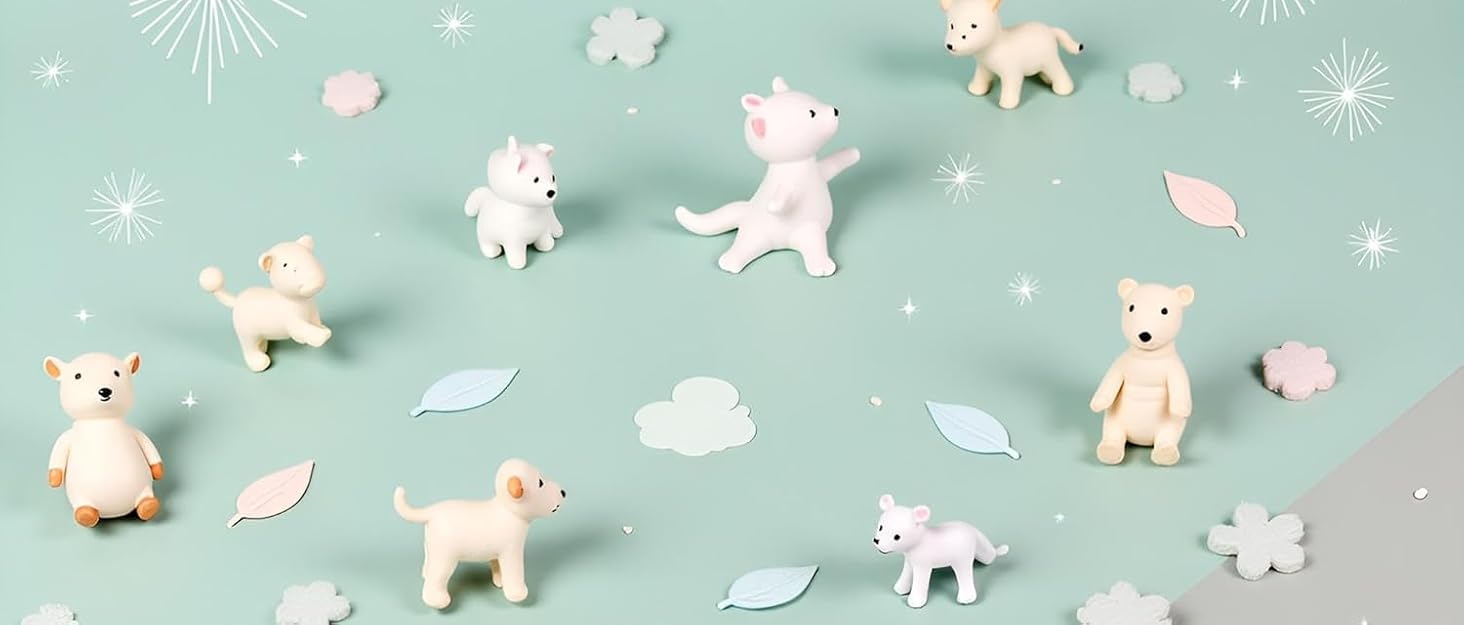 10 Pcs White Rattle Balls Inserts for Animal Puppet Doll