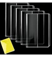 CRASPIRE 5 Pack A5 Clear Cover Transparent Planner Notebook Sleeve 8.7x12.7 Inch Plastic Journal ...