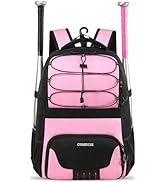 COMECOI Softball Bag, Lightweight Baseball Backpack with Shoes Compartment, Baseball Bat Bags wit...