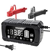 12V 24V Smart Battery Charger, 12A Efficient Smart Charger with Pulse Repair & LCD for Lithium-io...