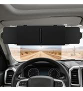Linkstyle Sun Visor Extender for Car, 3-Sided Expandable Anti-Glare Car Visor Extender, PU Leathe...