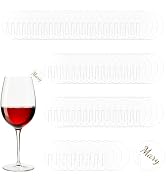 HOBBIESAY Acrylic Circle Drink Tags Wine Glass Disc Blank Party Drink Tag Circles Drinking Tags A...