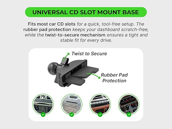 Universal CD Mount Base